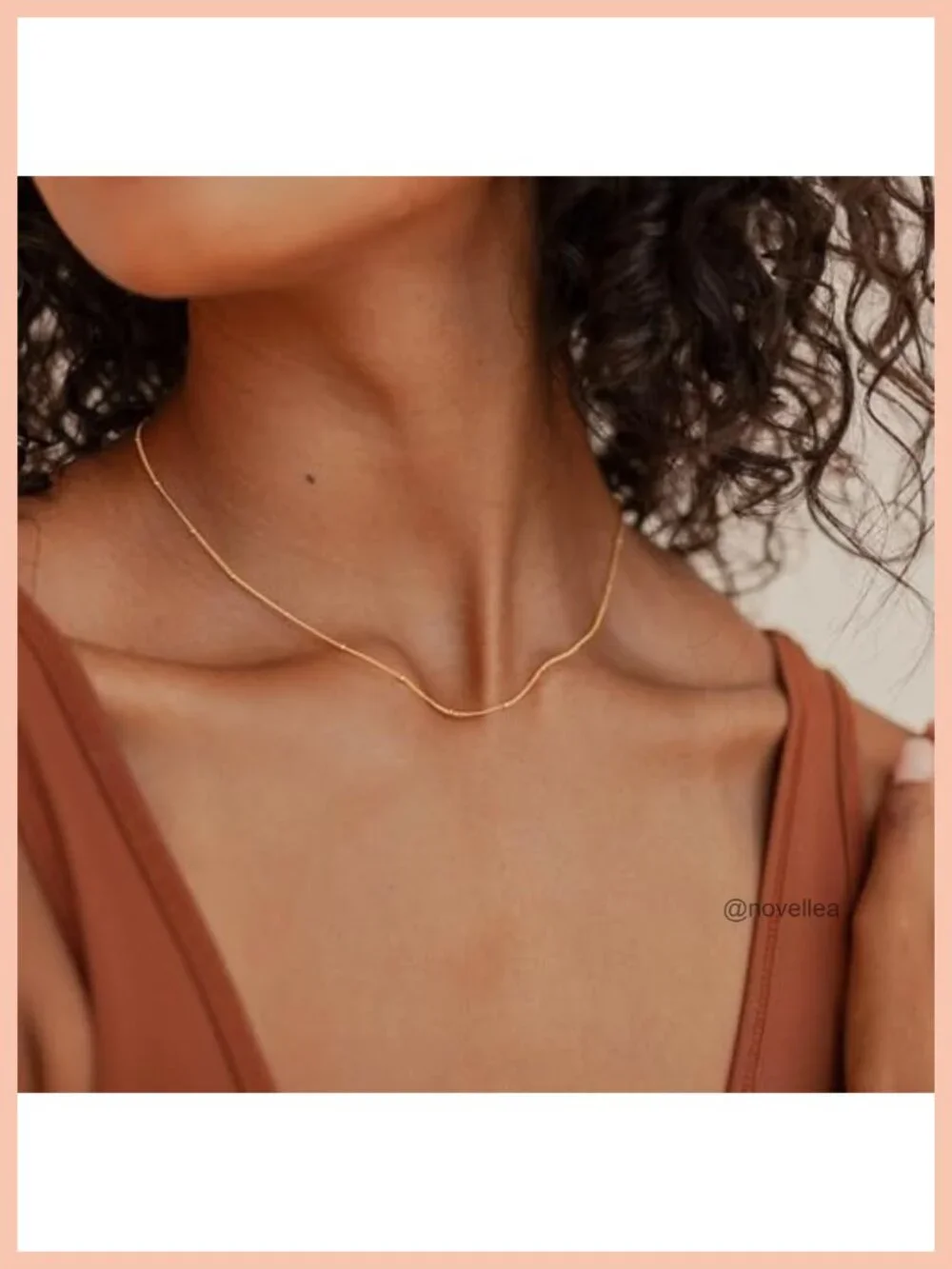 Gold Plated Stainless Steel Dainty Layered Necklace Set Waterproof Non Tarnish